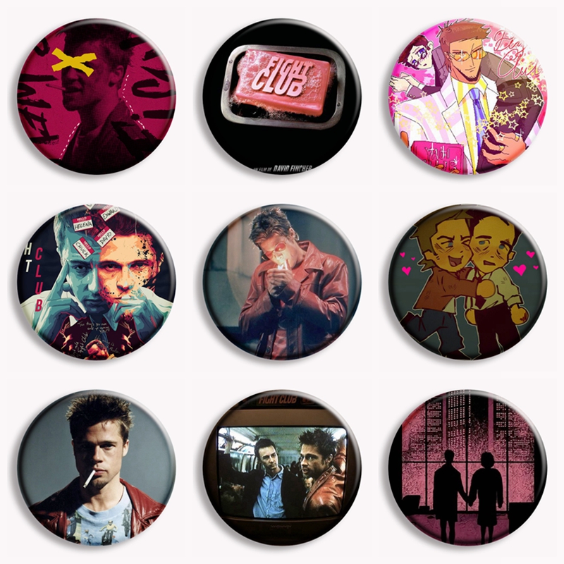 Collectible Vintage Brooches - Retro klasik Film mücadele kulübü sabun