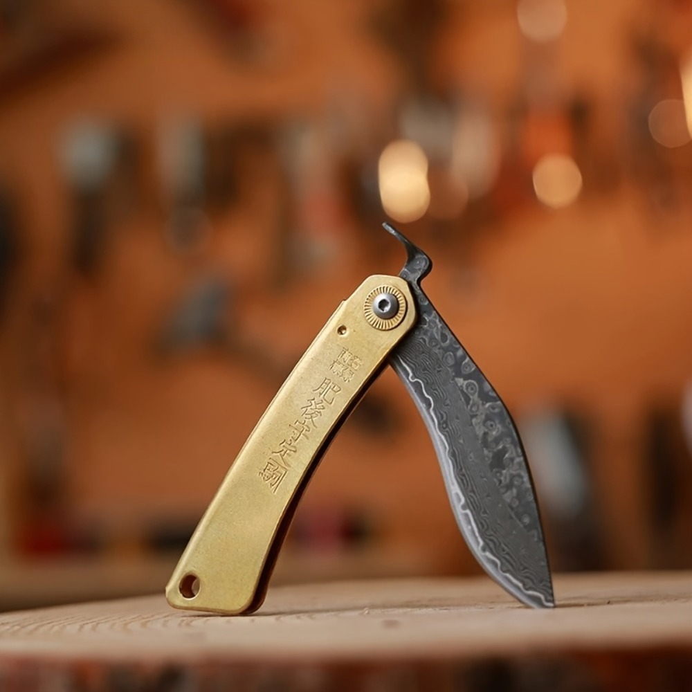 Vintage Collectible Knife - EDC Cep Katlanır Bıçağı Vintage Pirinç