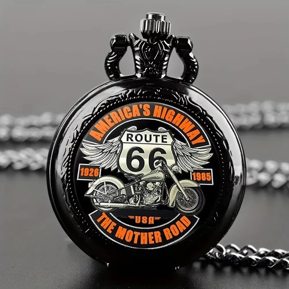 Siyah Retro Route 66 Motosikle - Vintage Collectible Glass incelemesi ve fiyatı
