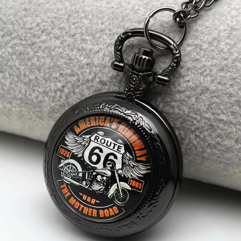 Siyah Retro Route 66 Motosikle - Vintage Collectible Glass incelemesi ve fiyatı