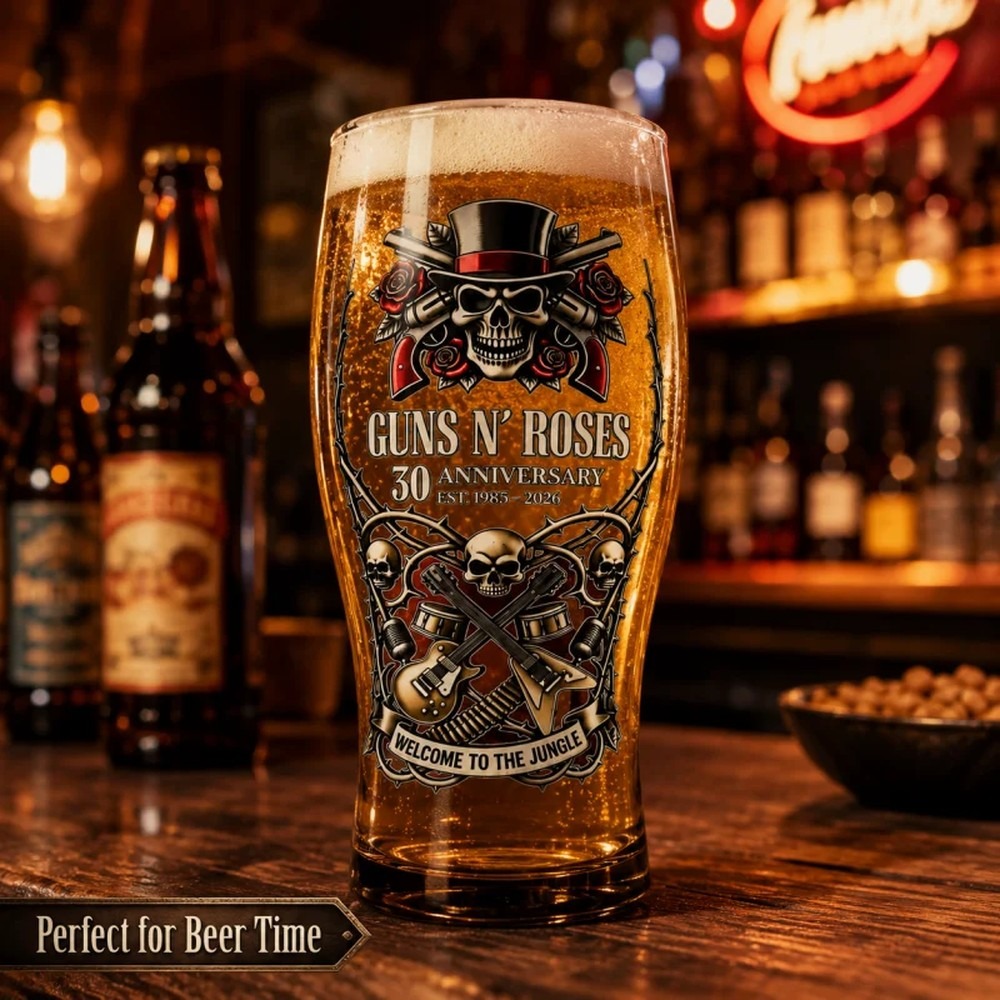 Guns N' Roses Anıt Bira Kupası - Vintage Collectible Glass incelemesi ve fiyatı
