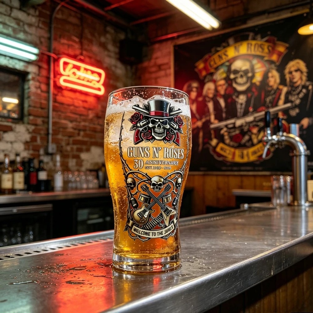 Guns N' Roses Anıt Bira Kupası - Vintage Collectible Glass incelemesi ve fiyatı
