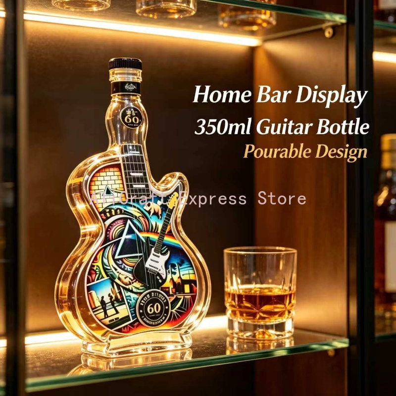 Vintage Rock Desenli Gitar Şek - Vintage Collectible Liquor Bottles incelemesi ve fiyatı