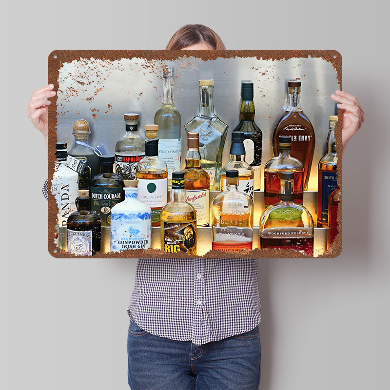 İçki Şişesi Koleksiyonu Poster - Vintage Collectible Liquor Bottles incelemesi ve fiyatı
